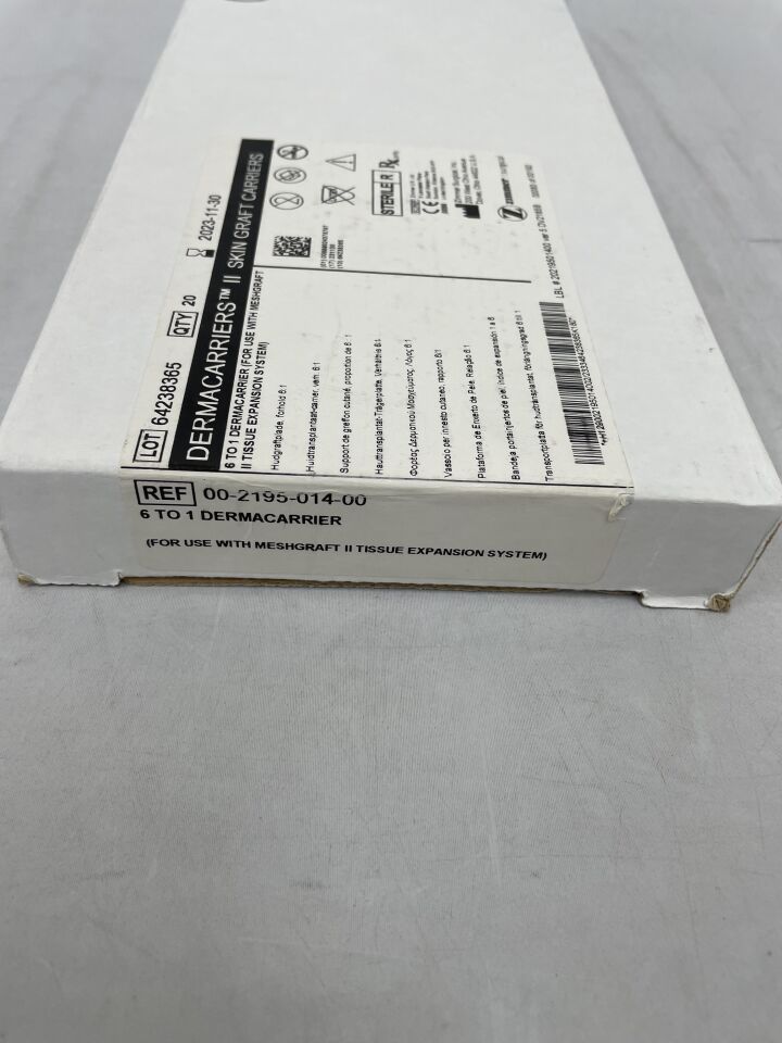00-2195-014-00 - ZIMMER - Zimmer Dermacarriers II S, (BX/20) - ( Expiry Date: 2023-11-30 )