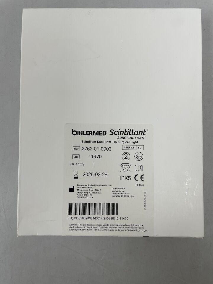 2762-01-0003 - MEDTRONIC - Scintillant Surgical Light, Dual Bent Tip , ( BX/1 ) - ( Expiry Date : 2025-02-28 )