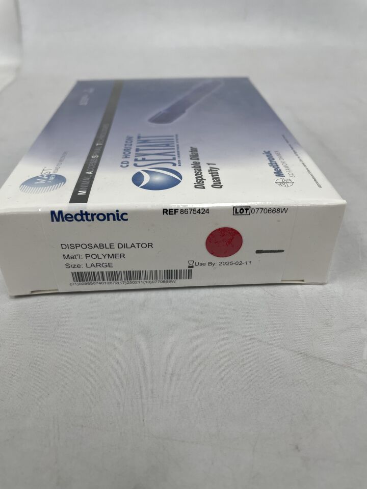 8675424 - MEDTRONIC - Mast Disposable Polymer Dilator, Large , ( BX/1 ) - ( Expiry Date : 2025-02-11 )