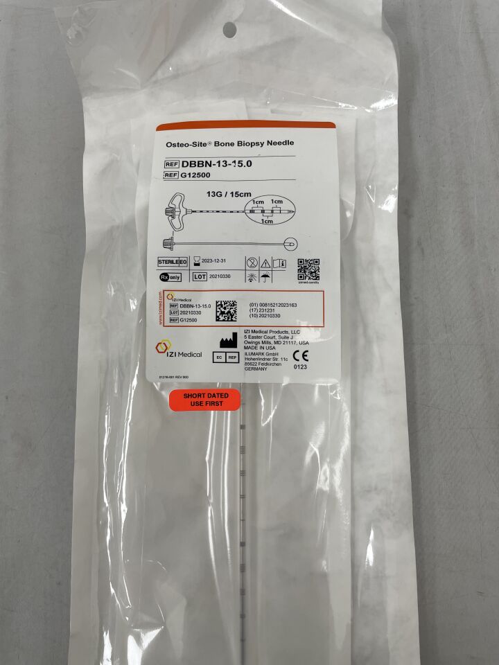 G12500 - IZI MEDICAL - Osteo-Site Bone Biopsy Ndle 13G/15cm, (EA) - ( Expiry Date: 2023-12-31 )
