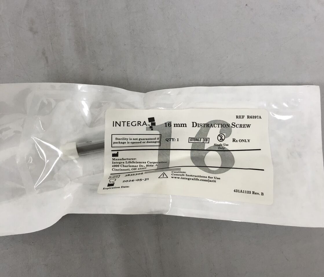 R6397A - INTEGRA - Distraction Screw, 16mm, (EA) - ( Expiry Date: 2024-05-31 )