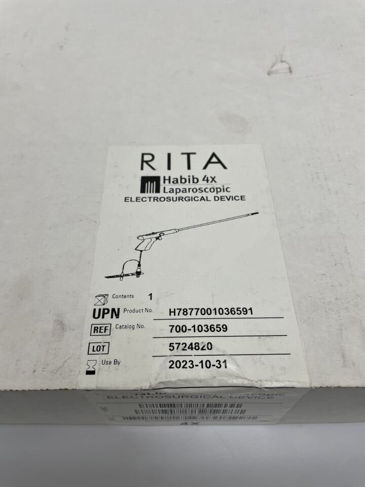 700-103659 - NATUS MEDICAL - RITA Habib 4X Laparoscopic Electrosurgical Device, () - ( Expiry Date: 2023-10-31 )