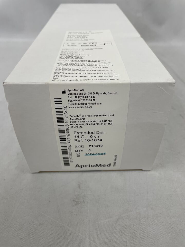 10-1074 - APRIOMED - Bonopty Extended Drill 15G, 16 cm, () - ( Expiry Date: 2024-09-06 )