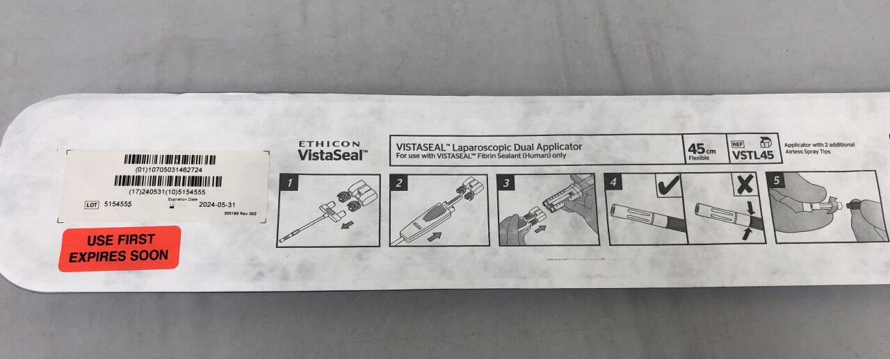 VSTL45 - ETHICON - Laproscopic Dual Applicator, 45cm, () - ( Expiry Date: 2024-05-31 )