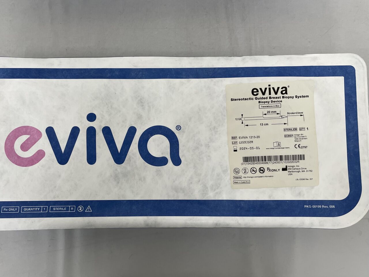 EVIVA_1213-20 - HOLOGIC - Stereotactic Breast Biopsy Device 12G x 13cm, 20mm, (EA) - ( Expiry Date: 2024-05-01 )