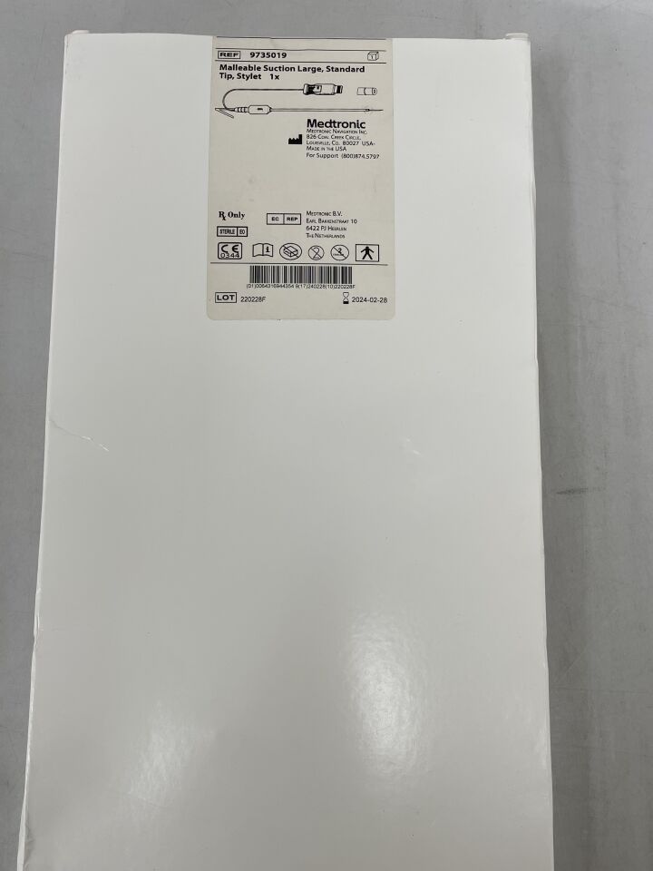 9735019 - MEDTRONIC - Malleable Suction Large, Standard Tip, Stylet, (BX/1) - ( Expiry Date: 2024-02-28 )