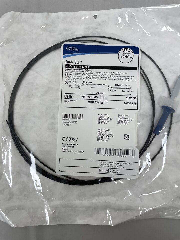 1835 - BOSTON SCIENTIFIC - Inject Injection Therapy Needle Catheter, Contrast, 23ga x 240cm , ( EA ) - ( Expiry Date : 2026-05-03 )