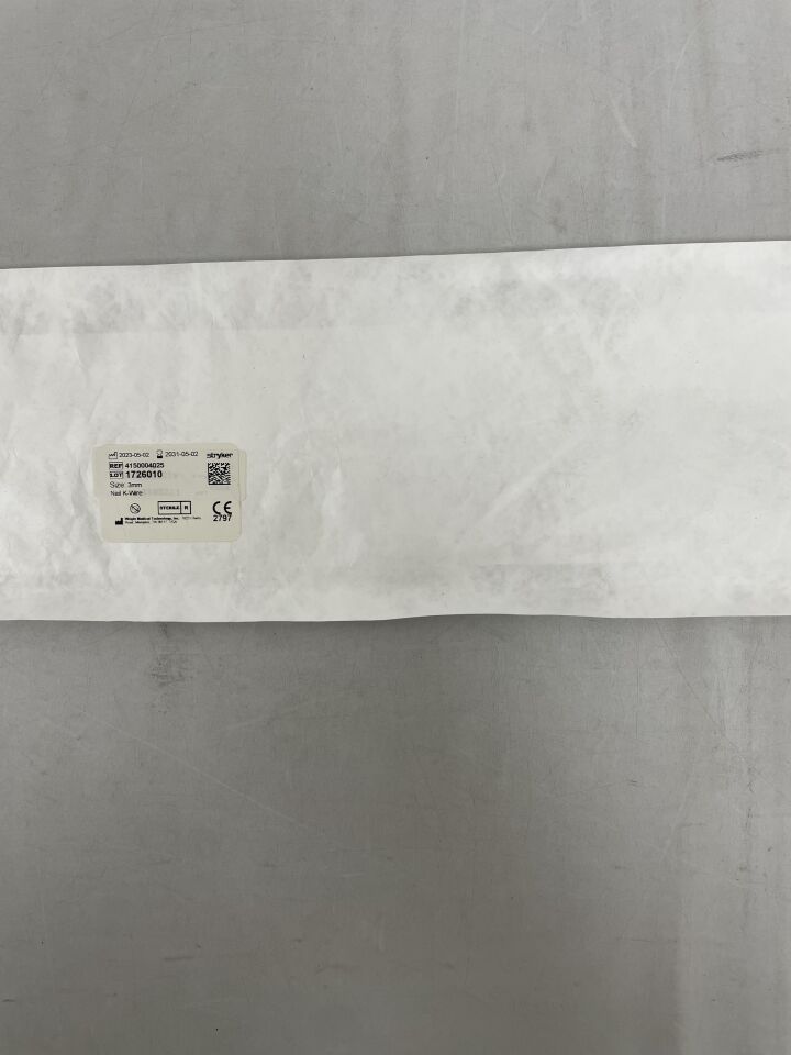 4150004025REP - STRYKER - Wright Medical VALOR NAIL 3.0MM K-WIRE , ( EA ) - ( Expiry Date : 2031-05-02 )
