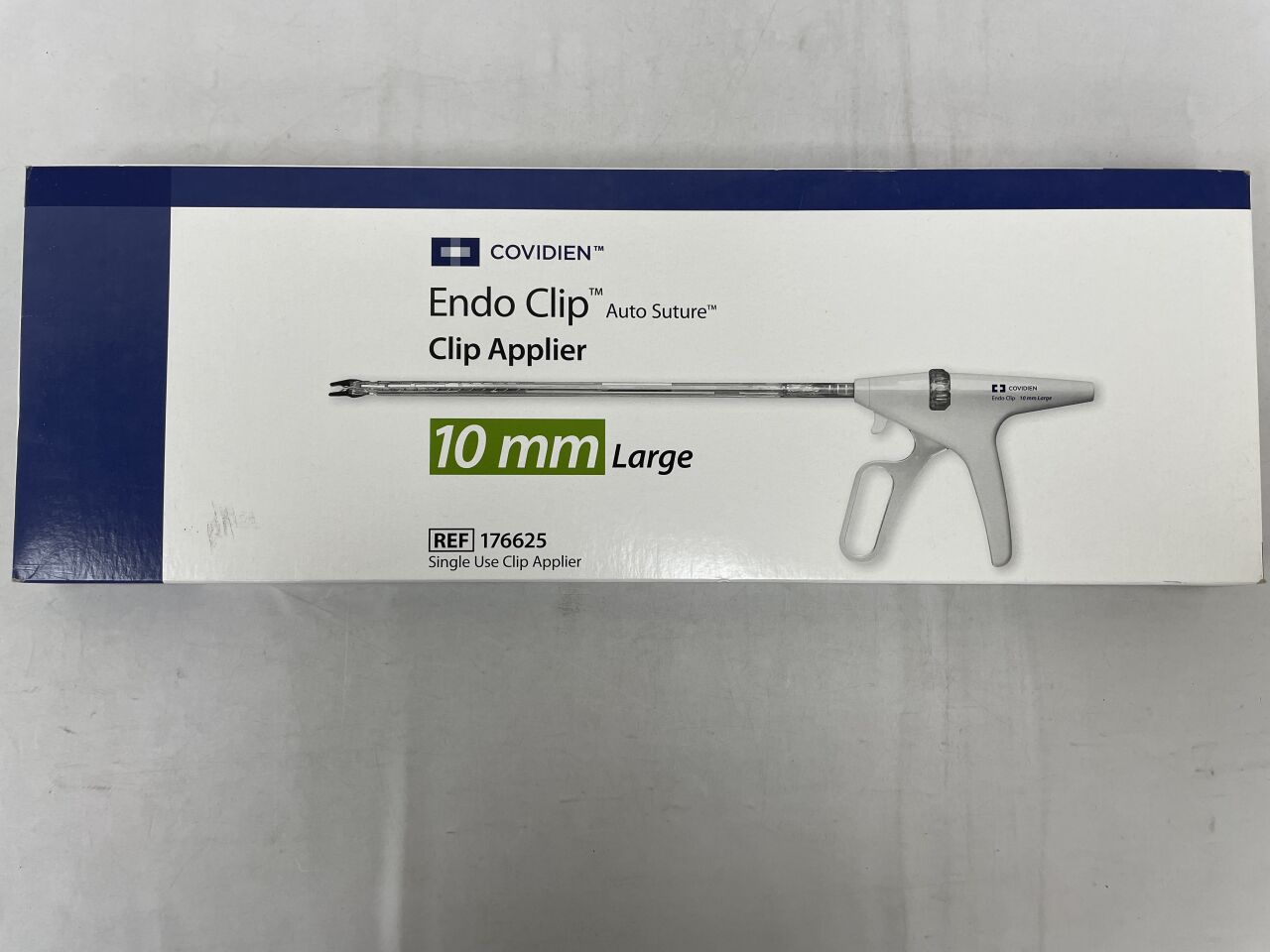 176625 - COVIDIEN - Endo Clip 10mm Clip Applier, Large, (BX/1) - ( Expiry Date: 2024-03-31 )