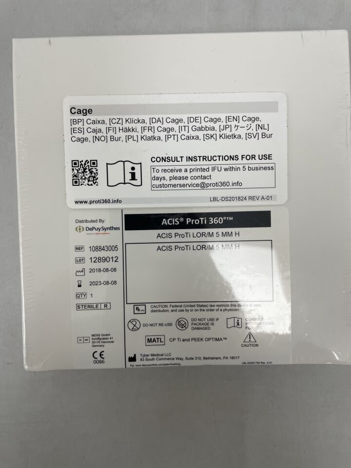 108843005 - DEPUY - ACIS ProTi 360, 5mm, (BX/1) - ( Expiry Date: 2023-08-08 )