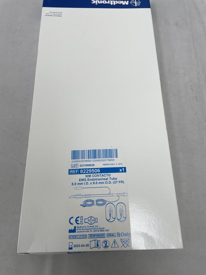 8229506 - MEDTRONIC - NIM CONTACT EMG Endotracheal Tube 6.0mm ID x 9.0mm OD, (BX/1) - ( Expiry Date: 2023-04-28 )