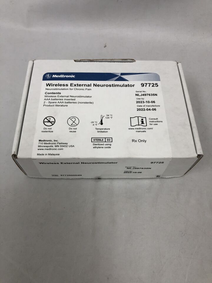 97725 - MEDTRONIC - Wireless External Neurostimulator, (BX/1) - ( Expiry Date: 2023-10-06 )