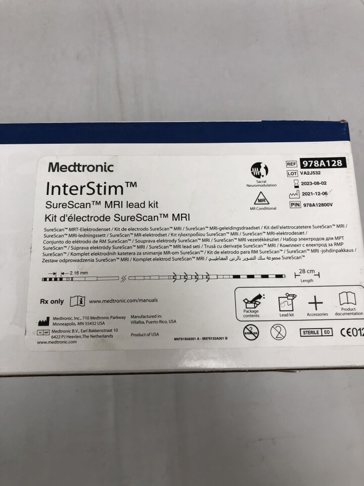 978A128 - MEDTRONIC - InterStim SureScan MRI Lead Kit, 28cm x 2.16mm, () - ( Expiry Date: 2023-08-02 )