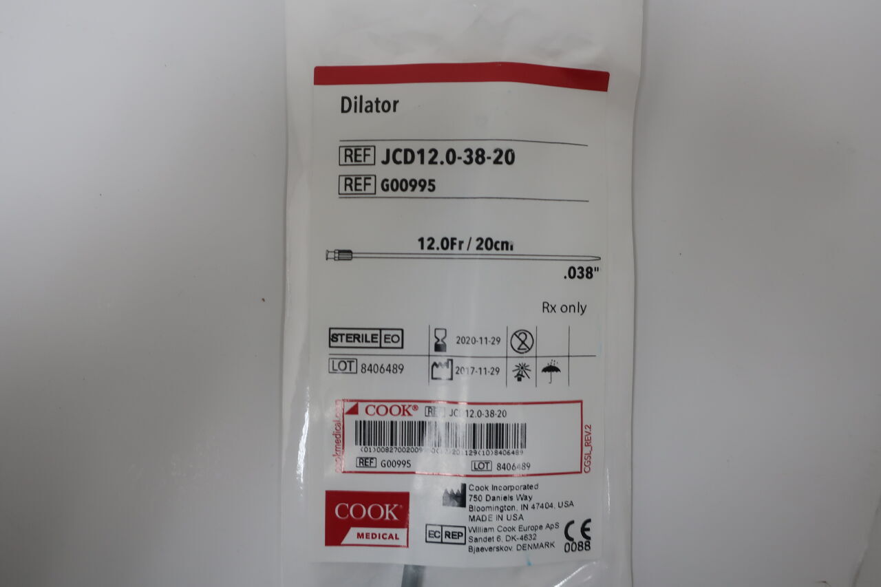 G00995 - COOK - Dilator 12F x 20cm, 0.38", (EA) - ( Expiry Date: 2024-03-23 )