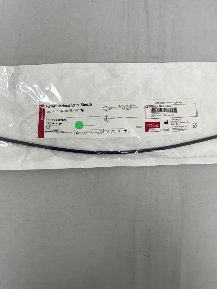 G19169 - COOK - Flexor Ureteral Access Sheath 12F x 55cm, (EA) - ( Expiry Date: 2024-06-10 )