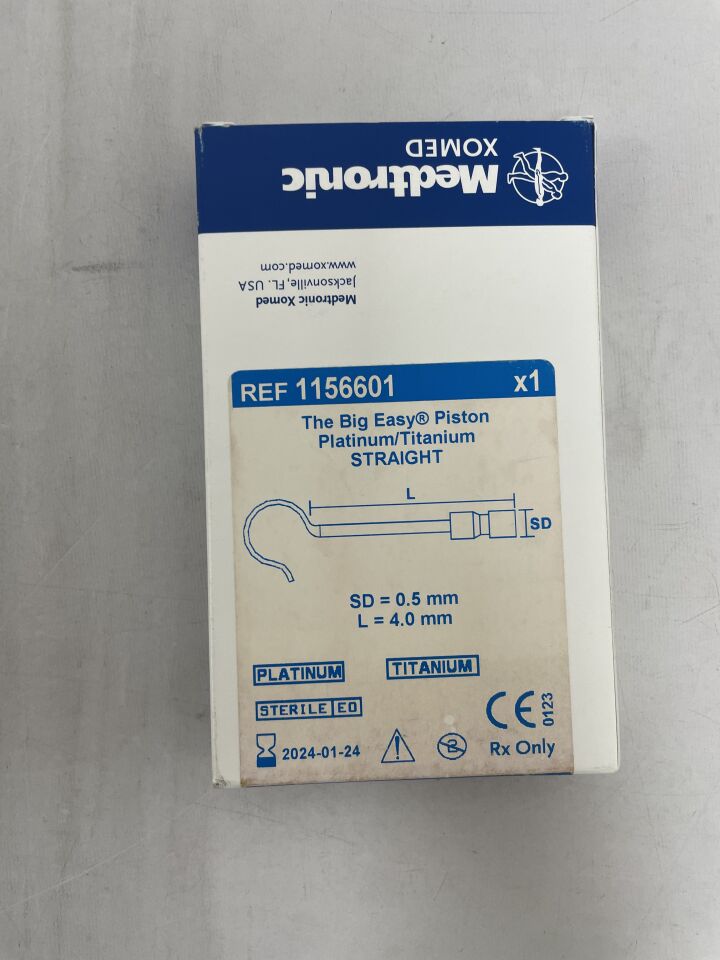 1156601 - MEDTRONIC - The Big Easy Piston, Straight 0.5mm x 1.25mm x 4mm, (BX/1) - ( Expiry Date: 2024-01-24 )