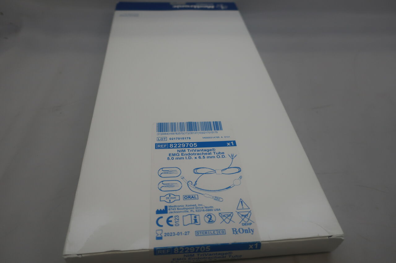 8229705 - MEDTRONIC - NIM TriVantage Endotracheal Tube, 5mm X 6.5mm, (BX/1) - ( Expiry Date: 2023-10-27 )