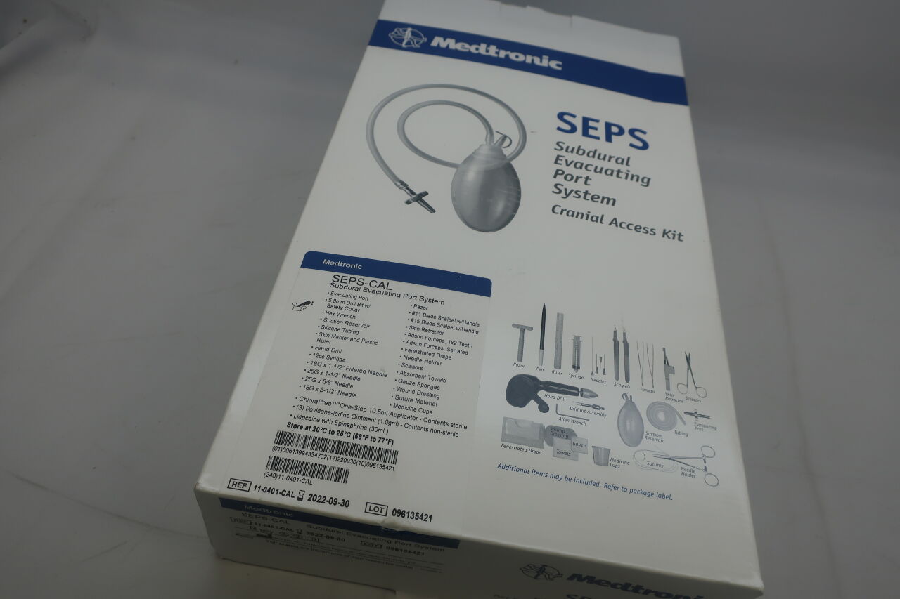 11-0401-CAL - MEDTRONIC - Subdural Evacuating Port System Cranial Access Kit, (BX/1) - ( Expiry Date: 2021-10-31 )
