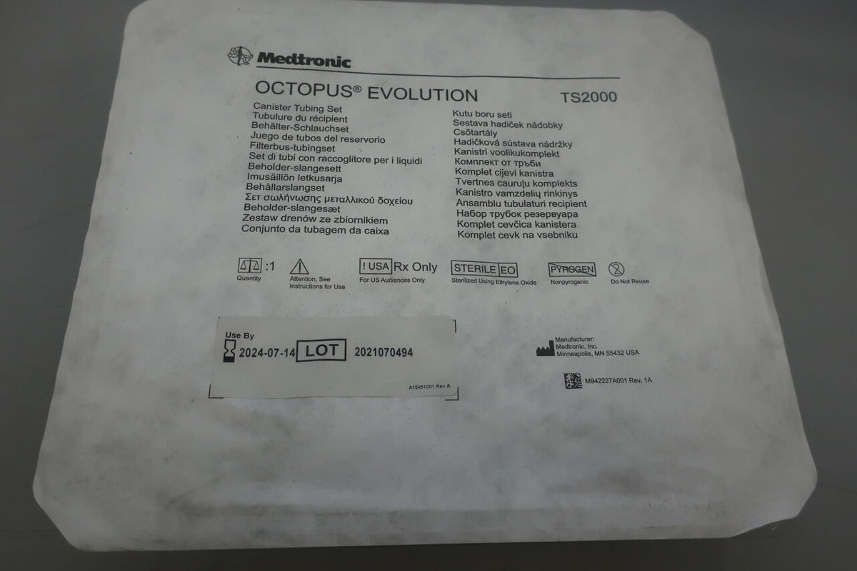 TS2000 - MEDTRONIC - Octopus Evolution Canister Tubing Set (Part of Kit), ()