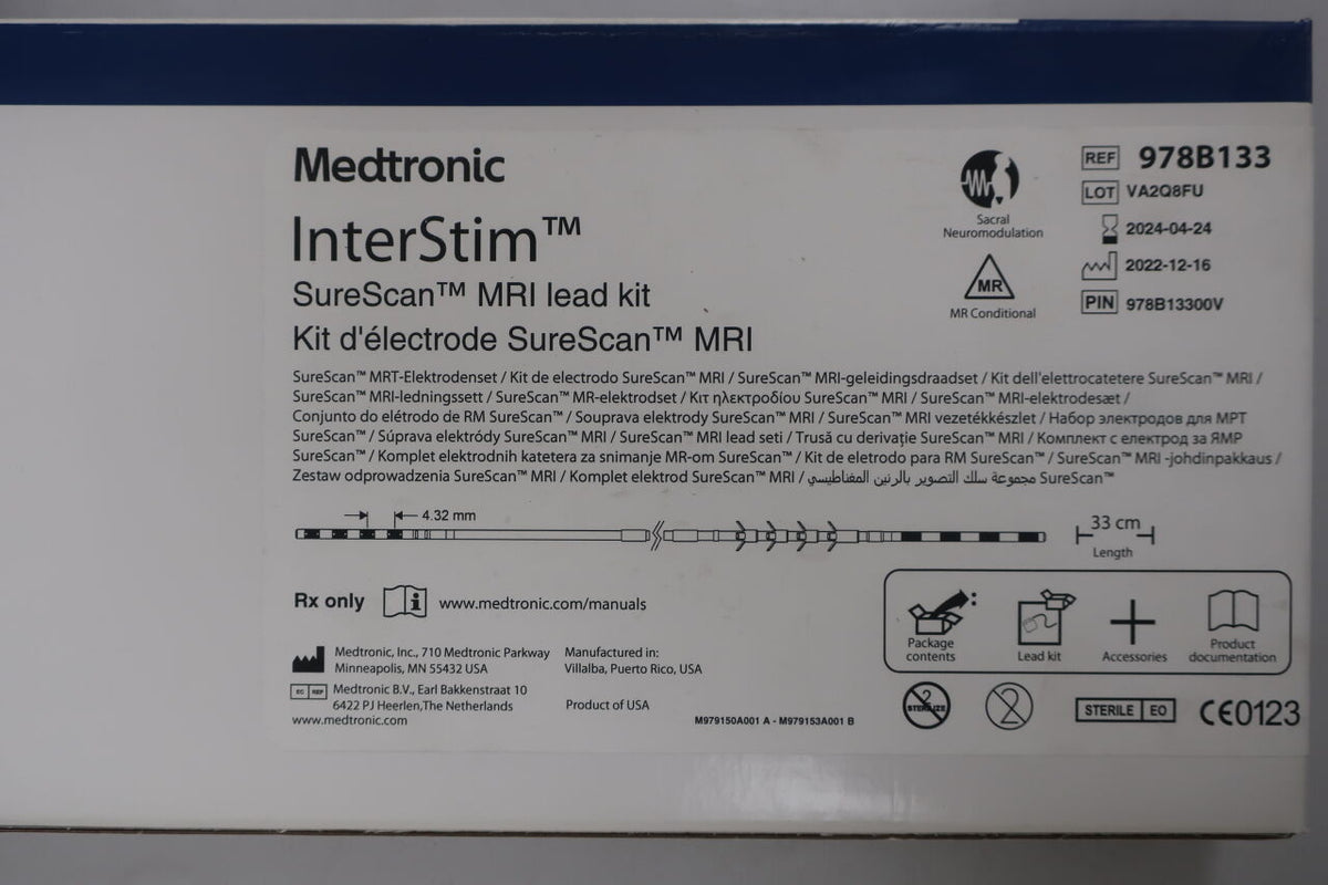 978B133 - MEDTRONIC - InterStim SureScan MRI Lead Kit, 33cm, ()