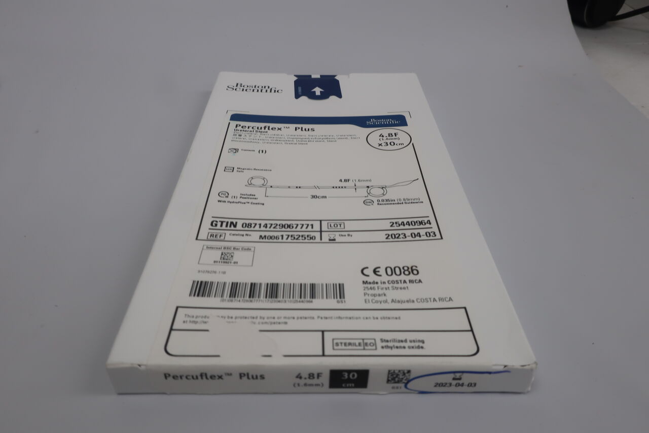 175255 - BOSTON SCIENTIFIC - percuflex plus ureteral stent - 4.8fr x 30cm, (BX/1) - ( Expiry Date: 2024-04-12 )
