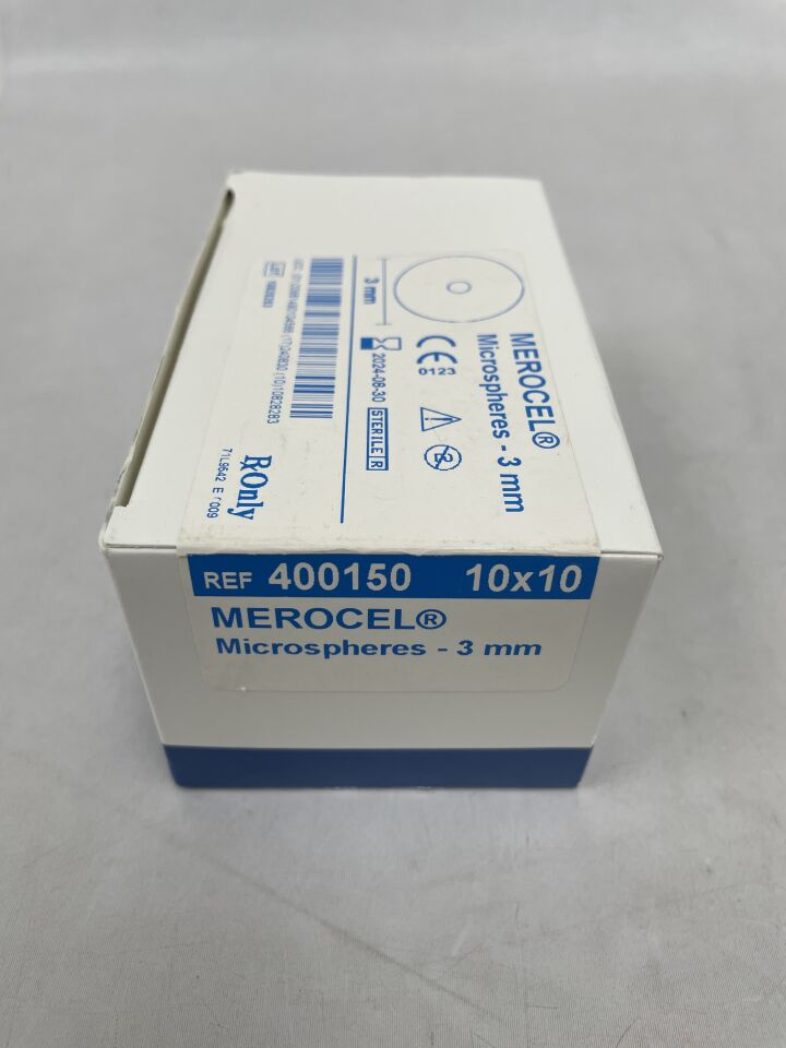 400150 - MEDTRONIC - Merocel Microspheres 3mm x 0.7cm (10/PK, 10PK/BX), (BX/10) - ( Expiry Date: 2024-08-30 )
