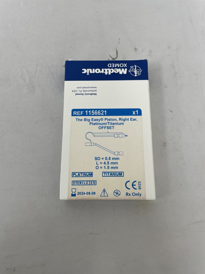 1156621 - MEDTRONIC - The Big Easy Piston, Right Offset 0.5mm x 1.25mm x 4.5mm, (BX/1) - ( Expiry Date: 2024-08-08 )
