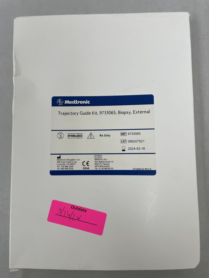 9733065 - MEDTRONIC - Biopsy Trajectory Guide Kit, External, (BX/1) - ( Expiry Date: 2024-03-16 )