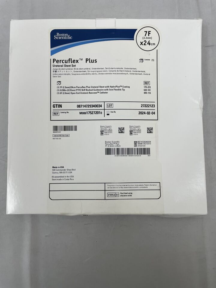 17527201 - BOSTON SCIENTIFIC - Percuflex Plus Ureteral Stnt Set 7F x 24cm, (BX/1) - ( Expiry Date: 2024-02-04 )
