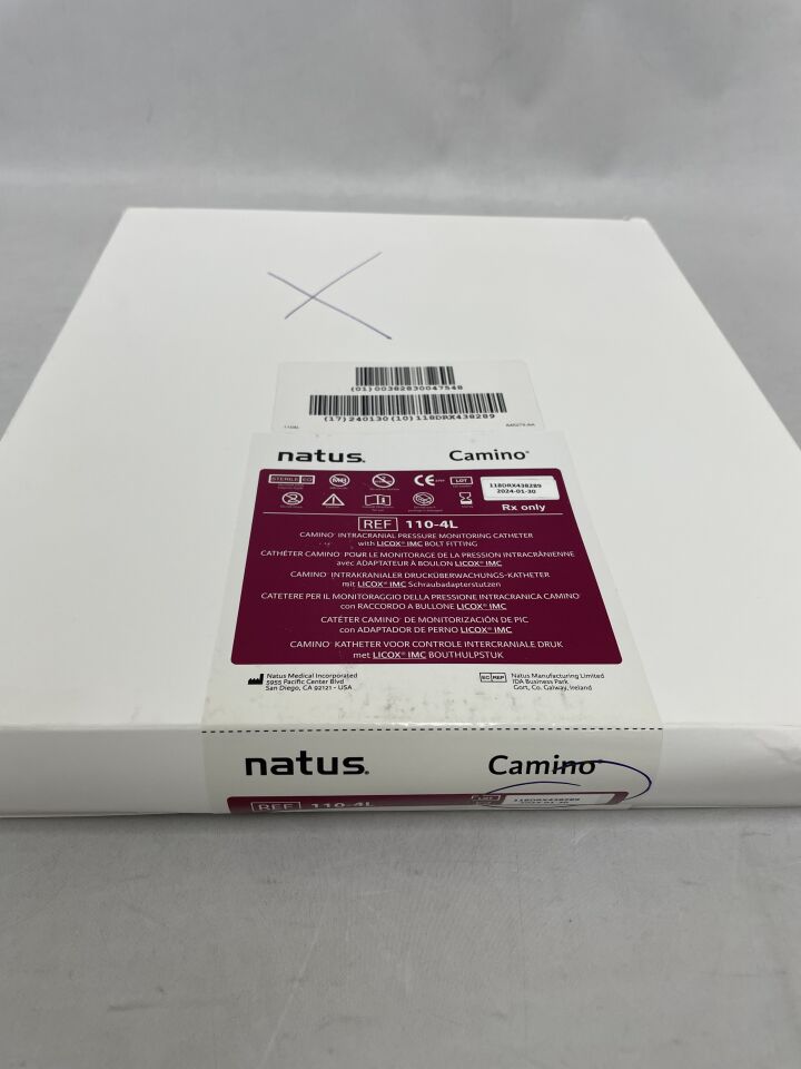 110-4L - NATUS - Camino Intracranial Pressure Monitoring Catheter w/ Licox Bolt Fitting, () - ( Expiry Date: 2024-01-30 )