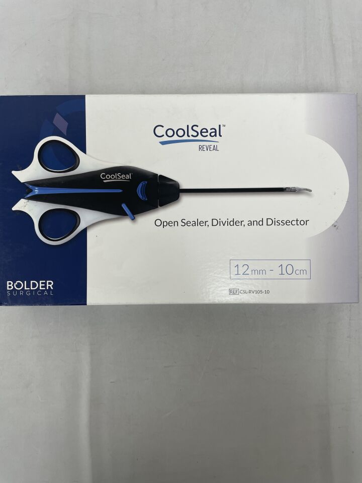 CSL-RV105-10 - BOLDER SURGICAL - CoolSeal Reveal Open Sealer, Divider, Dissector 12mm-10cm, (BX/1) - ( Expiry Date: 2022-09-30 )