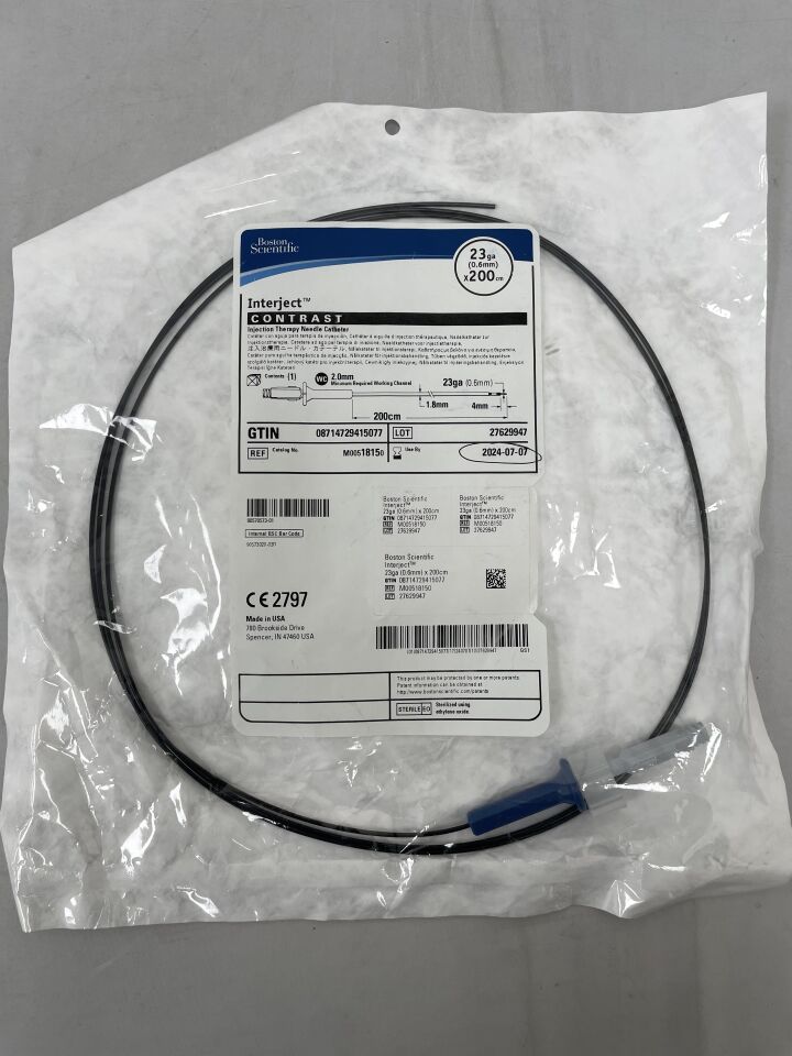 1815 - BOSTON SCIENTIFIC - Interject Contrast Injection Therapy Needle Catheter, (EA) - ( Expiry Date: 2024-07-07 )
