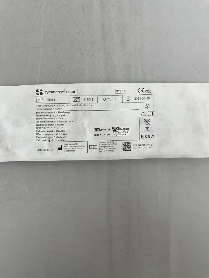 95012 - OLSEN MEDICAL - Foot Controlled handle with standard blade electrode, (EA) - ( Expiry Date: 2024-06-28 )