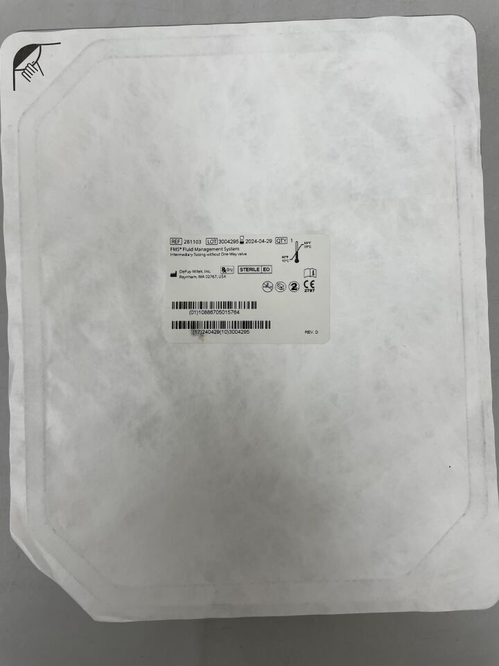 281103 - DEPUY - FMS Intermediary Tubing Without One-Way Valve, Disposable, () - ( Expiry Date: 2024-04-29 )
