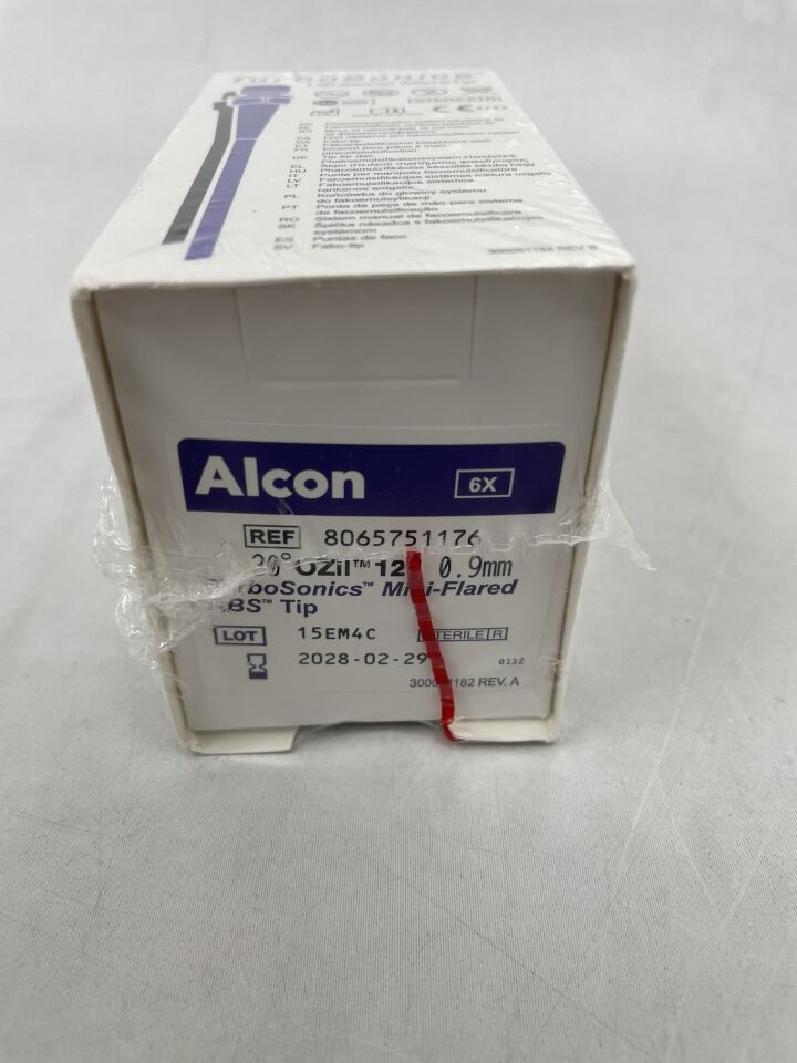 8065751176 - ALCON - Punta Turbo Sonics Mini-Flared ABS de 30 grados OZil 112, 0,9 mm (BX/6) - (Fecha de caducidad: 29/02/2028)