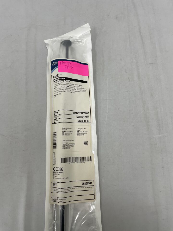 831232 - BOSTON SCIENTIFIC - Capio Standard Suture Capturing Device, 12 mm x 32 cm, (EA) - ( Expiry Date: 2023-03-13 )