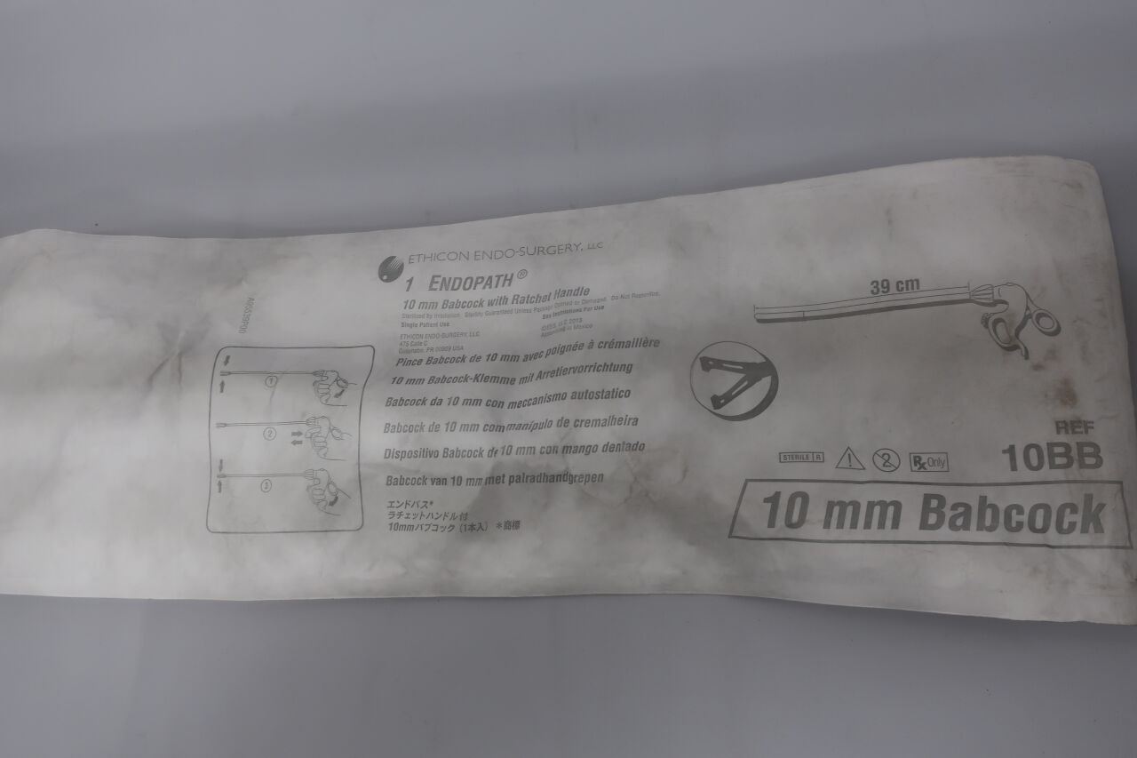 10BB - ETHICON - Endopath Endoscopic Grasper Babcock, 10 mm dia. Shaft, (EA) - ( Expiry Date: 2024-02-29 )