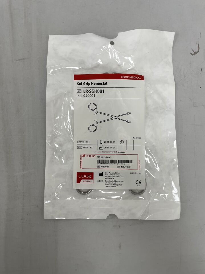 G20001 - COOK - Sof-Grip Hemostat, (EA) - ( Expiry Date: 2024-03-31 )