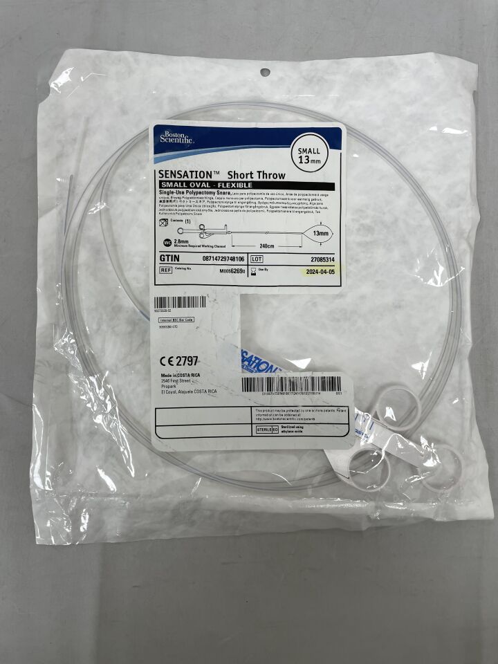 6269 - BOSTON SCIENTIFIC - Sensation Short Throw Snare, Small, 13 mm Loop Width, 240 cm Length, (EA) - ( Expiry Date: 2024-04-05 )