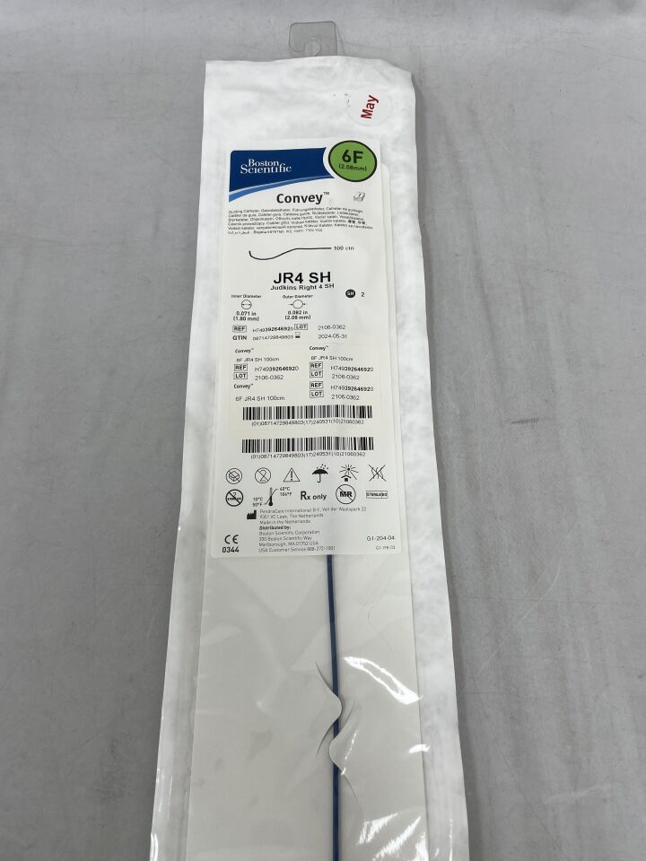 39264692 - BOSTON SCIENTIFIC - CONVEY Judkins Right 4 SH, 6f, 100cm, (EA) - ( Expiry Date: 2024-05-31 )