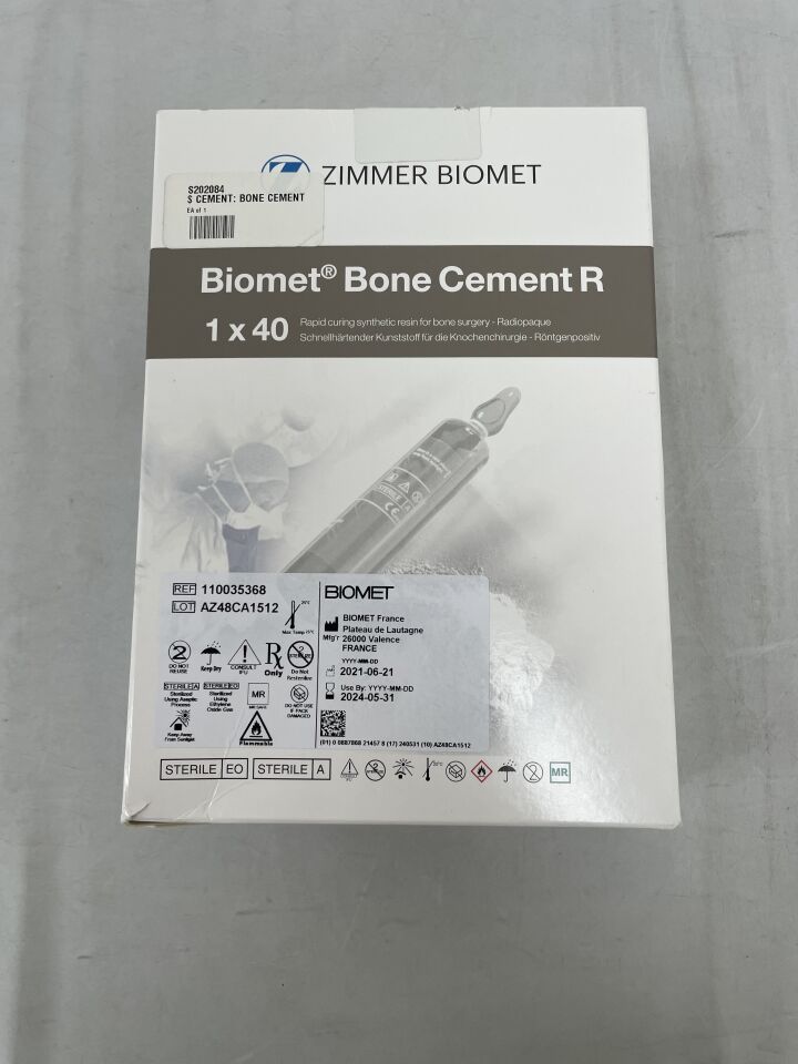 110035368 - BIOMET - Rediopaque R Bone Cement 1 x 41, () - ( Expiry Date: )