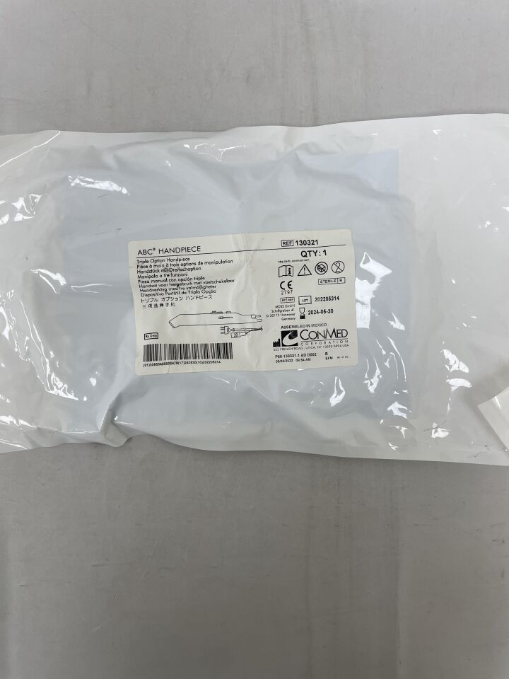 130321 - CONMED - ABC Handpiece Triple Option , (EA) - ( Expiry Date: 2024-05-30 )
