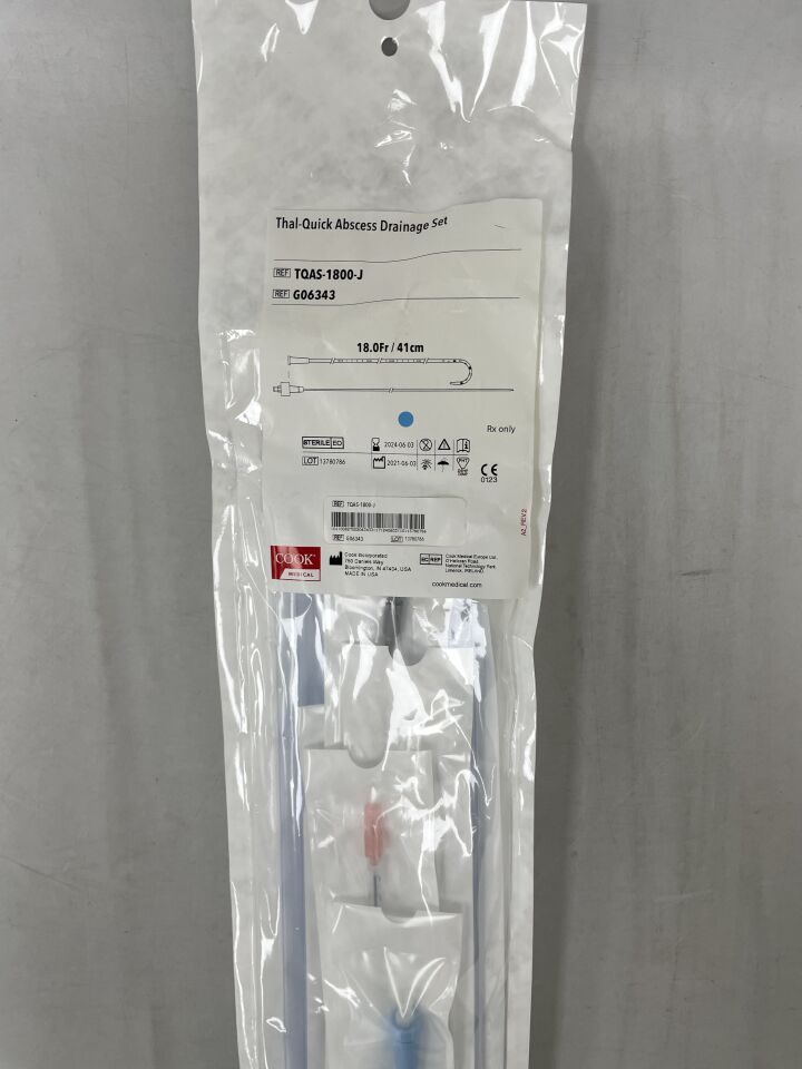 G06343 - COOK - Thal-Quick Abscess Drainage Set 18F, (EA) - ( Expiry Date: 2024-06-03 )