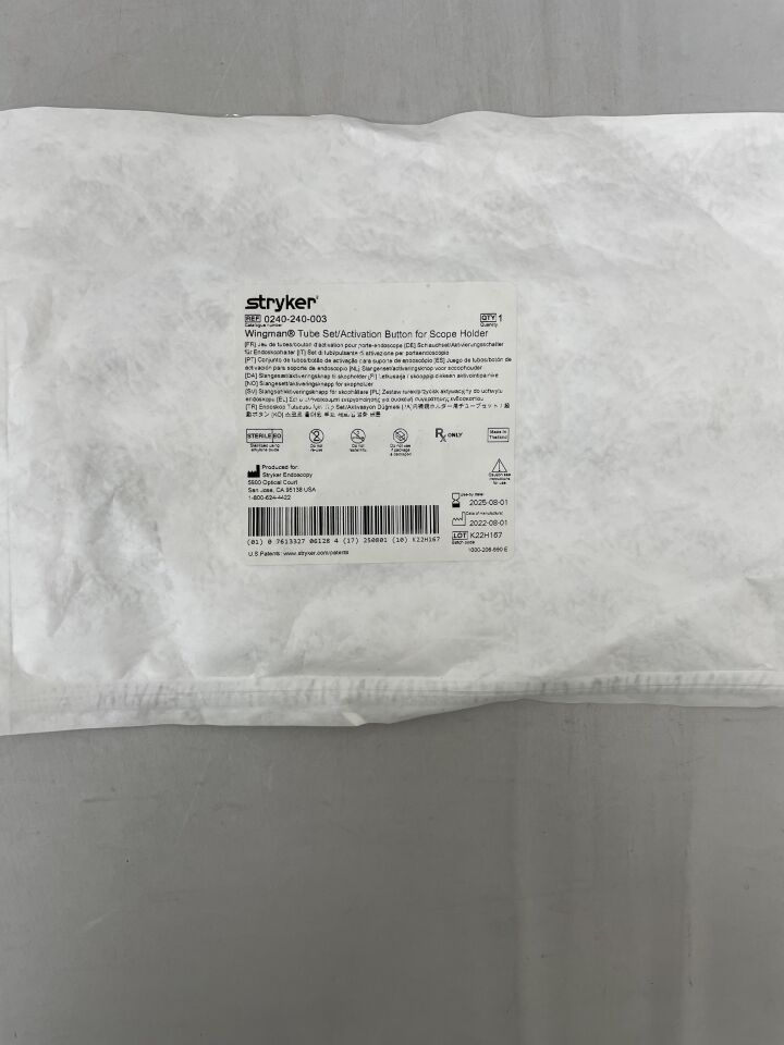 0240-240-003 - STRYKER - Conjunto de tubos Wingman / Botón de activación, soporte de telescopio, (unidad) - (Fecha de vencimiento: 01/08/2025)