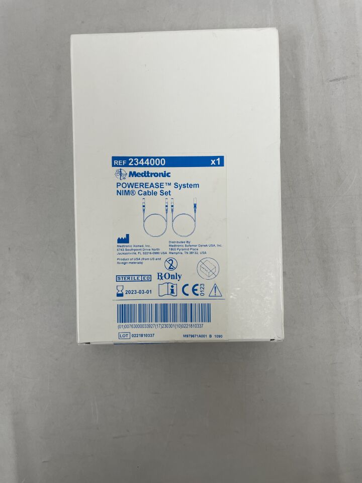 2344000 - MEDTRONIC - POWEREASE System NIM Cable Set, (BX/1) - ( Expiry Date: 2023-03-01 )
