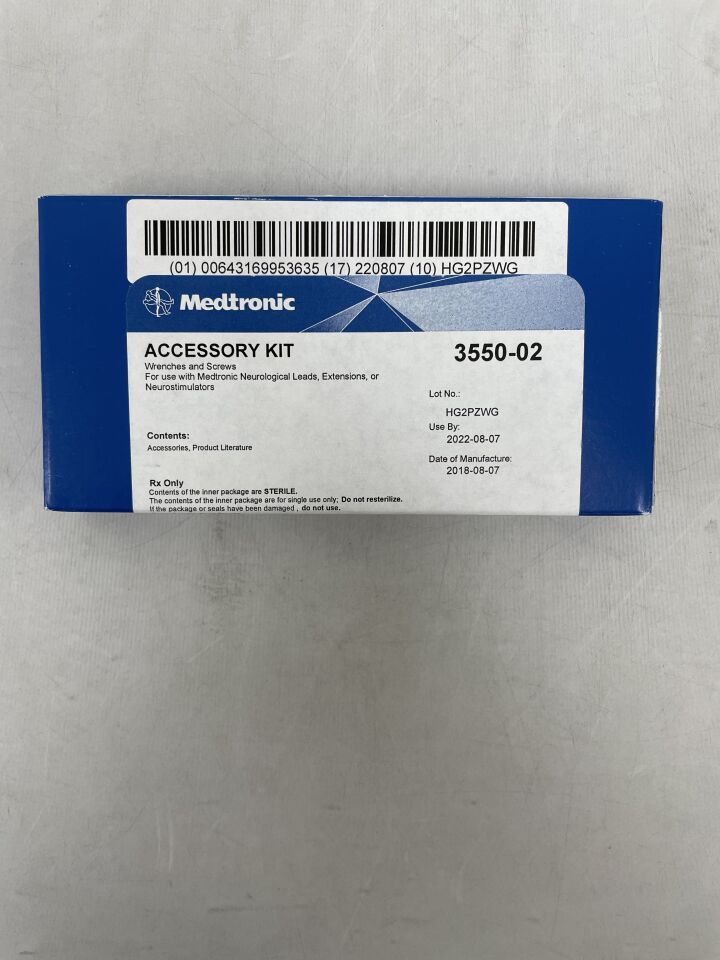 3550-02 - MEDTRONIC - Accessory Kit, Wrenches & Screws, (BX/1) - ( Expiry Date: 2022-08-07 )