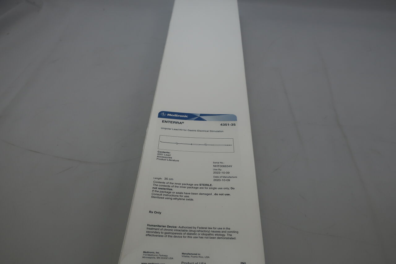 4351-35 - MEDTRONIC - Enterra Unipolar Lead Kit for Gastric Electrical Stimulation, () - ( Expiry Date: 2024-07-22 )