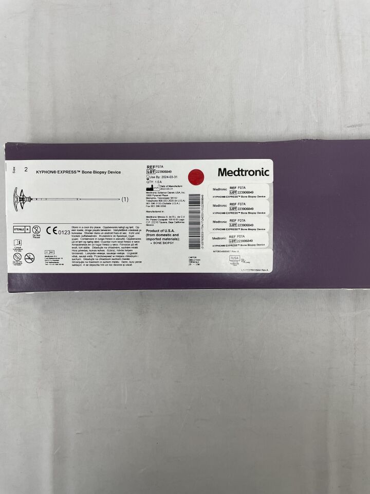 F07A - MEDTRONIC - Kyphon Express Bone Biopsy Device, Tapered Size 2, () - ( Expiry Date: 2024-03-31 )
