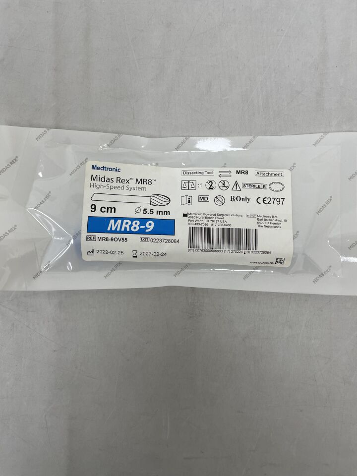 MR8-9OV55 - MEDTRONIC - Midas Rex Legend, Oval Fluted, 9cm, 5.5mm , ( EA ) - ( Expiry Date : 2027-02-24 )