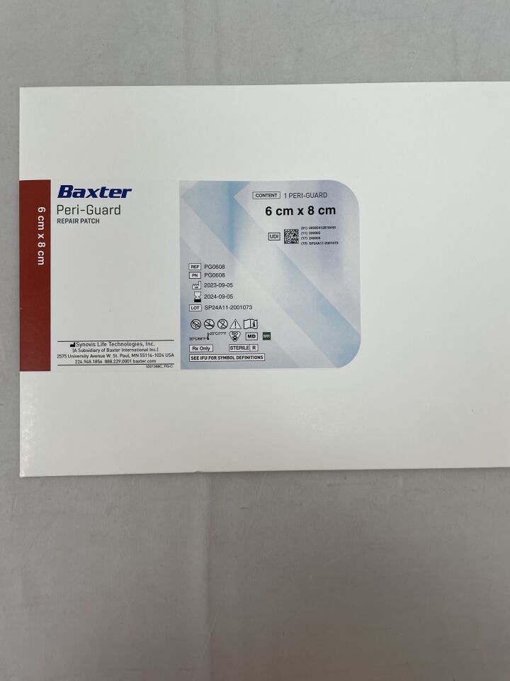 PG0608 - BAXTER - Peri-Guard Repair Patch 6cm x 8cm, (BX/1) - ( Expiry Date: 2024-09-05 )